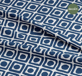 Geometric Square Dot Patterned Digital Printed Fabric